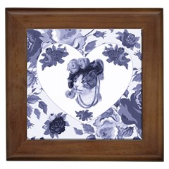 Miss Kitty Framed Ceramic Tile by misskittys