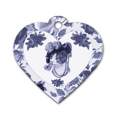 Miss Kitty Dog Tag Heart (one Sided)  by misskittys