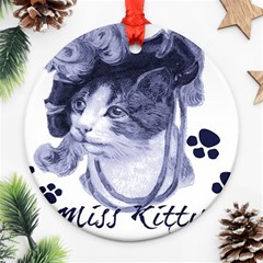 Miss Kitty Blues Round Ornament by misskittys