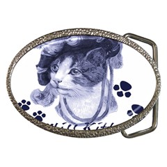 Miss Kitty Blues Belt Buckle (oval) by misskittys