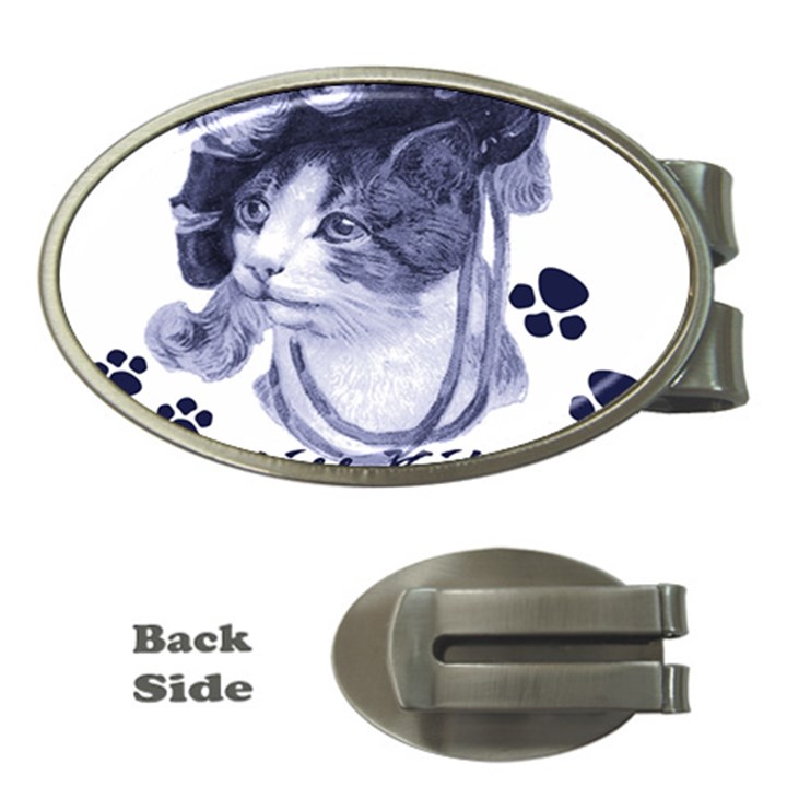 Miss Kitty blues Money Clip (Oval)