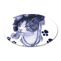 Miss Kitty Blues Magnet (oval)