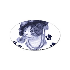 Miss Kitty Blues Sticker 100 Pack (oval)