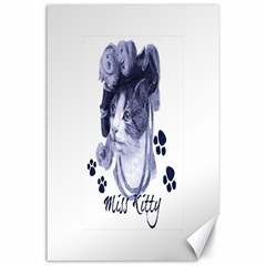 Miss Kitty Blues Canvas 24  X 36  (unframed) by misskittys