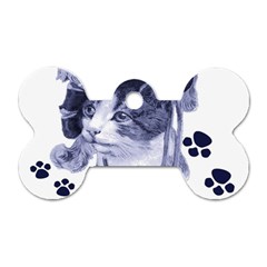 Miss Kitty Blues Dog Tag Bone (two Sided) by misskittys