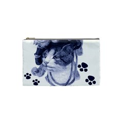 Miss Kitty Blues Cosmetic Bag (small) by misskittys