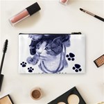 Miss Kitty blues Cosmetic Bag (Small) Back