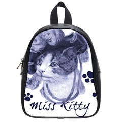 Miss Kitty Blues School Bag (small) by misskittys