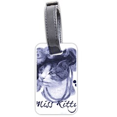 Miss Kitty Blues Luggage Tag (one Side) by misskittys