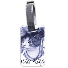 Miss Kitty Blues Luggage Tag (two Sides) by misskittys