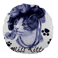 Miss Kitty Blues 18  Premium Round Cushion  by misskittys