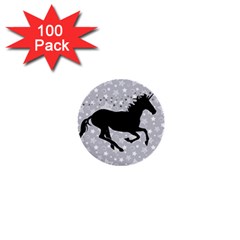 Unicorn On Starry Background 1  Mini Button (100 Pack) by StuffOrSomething