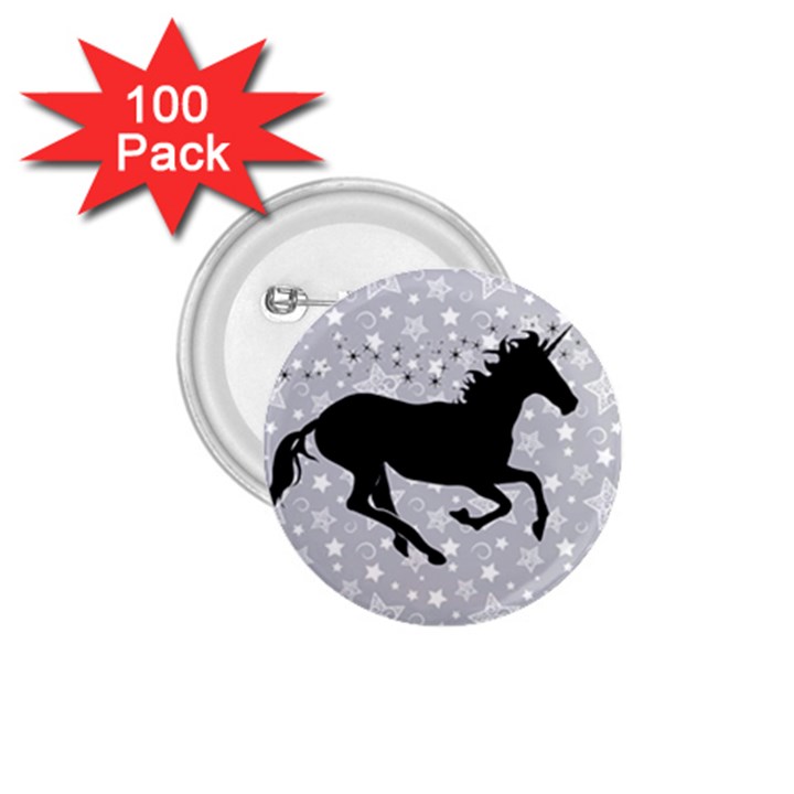 Unicorn on Starry Background 1.75  Button (100 pack)