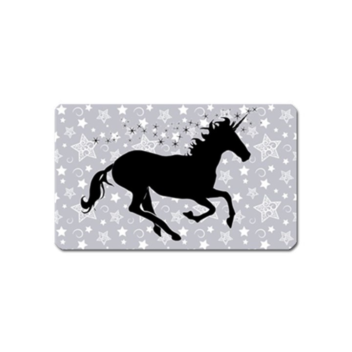 Unicorn on Starry Background Magnet (Name Card)