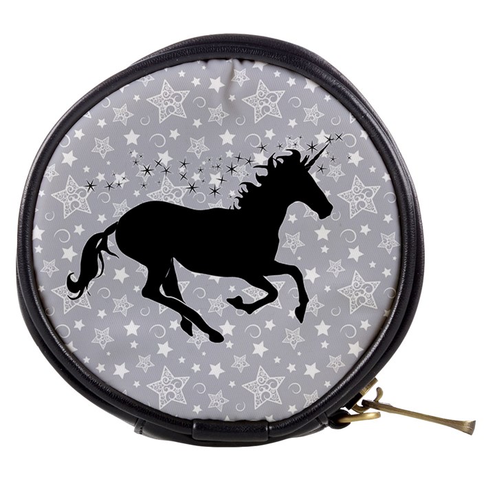 Unicorn on Starry Background Mini Makeup Case