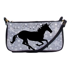 Unicorn On Starry Background Evening Bag by StuffOrSomething