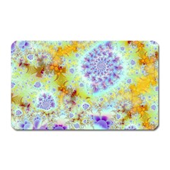 Golden Violet Sea Shells, Abstract Ocean Magnet (rectangular) by DianeClancy