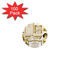 Parisgoldentower 1  Mini Button Magnet (100 Pack)