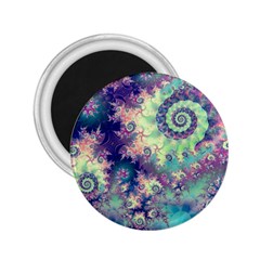 Violet Teal Sea Shells, Abstract Underwater Forest 2 25  Magnet by DianeClancy