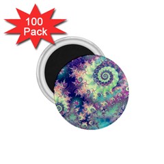 Violet Teal Sea Shells, Abstract Underwater Forest 1 75  Magnet (100 Pack)  by DianeClancy