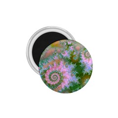 Rose Forest Green, Abstract Swirl Dance 1 75  Button Magnet by DianeClancy