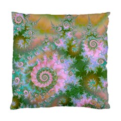 Rose Forest Green, Abstract Swirl Dance Cushion Case (single Sided)  by DianeClancy