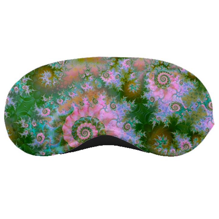 Rose Forest Green, Abstract Swirl Dance Sleeping Mask