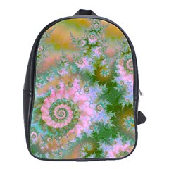 Rose Forest Green, Abstract Swirl Dance School Bag (large) by DianeClancy