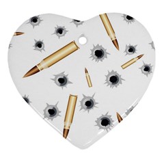 Bulletsnbulletholes Heart Ornament