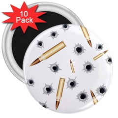 Bulletsnbulletholes 3  Button Magnet (10 Pack) by misskittys