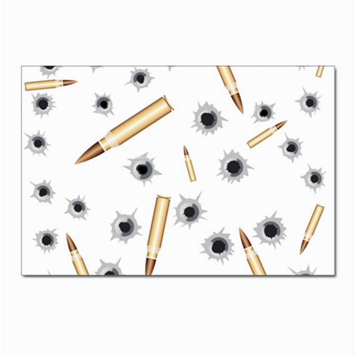 Bulletsnbulletholes Postcard 4 x 6  (10 Pack)