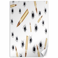 Bulletsnbulletholes Canvas 12  X 18  (unframed) by misskittys