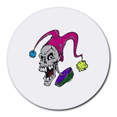 Vaping Jester 8  Mouse Pad (round) by VapeHead