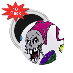 Vaping Jester 2 25  Button Magnet (10 Pack) by VapeHead