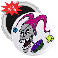 Vaping Jester 3  Button Magnet (10 Pack) by VapeHead