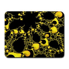 Special Fractal 04 Yellow Small Mouse Pad (rectangle) by ImpressiveMoments