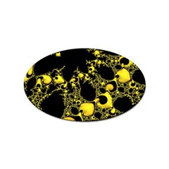 Special Fractal 04 Yellow Sticker 10 Pack (oval) by ImpressiveMoments