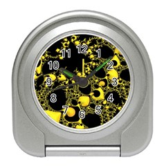 Special Fractal 04 Yellow Desk Alarm Clock by ImpressiveMoments