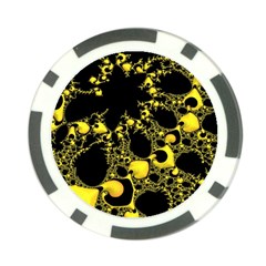 Special Fractal 04 Yellow Poker Chip by ImpressiveMoments