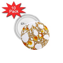 Special Fractal 04 Orange 1 75  Button (10 Pack) by ImpressiveMoments