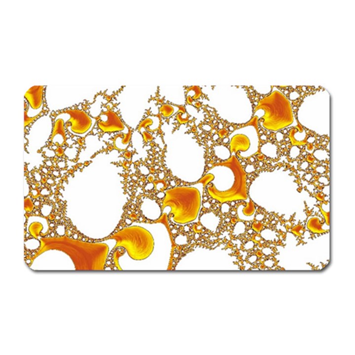 Special Fractal 04 Orange Magnet (Rectangular)