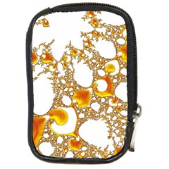 Special Fractal 04 Orange Compact Camera Leather Case by ImpressiveMoments