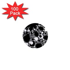 Special Fractal 04 B&w 1  Mini Button Magnet (100 Pack) by ImpressiveMoments