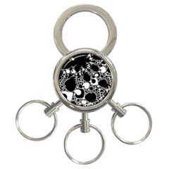 Special Fractal 04 B&w 3-ring Key Chain by ImpressiveMoments