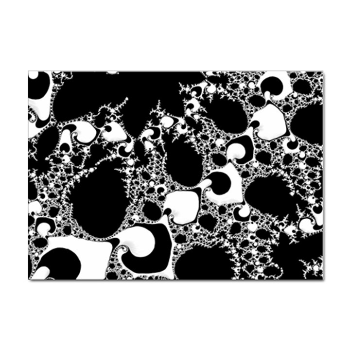 Special Fractal 04 B&w A4 Sticker 100 Pack