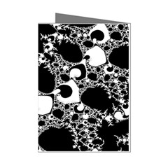 Special Fractal 04 B&w Mini Greeting Card (8 Pack)