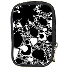 Special Fractal 04 B&w Compact Camera Leather Case by ImpressiveMoments