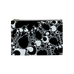 Special Fractal 04 B&w Cosmetic Bag (medium) by ImpressiveMoments