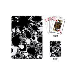 Special Fractal 04 B&w Playing Cards (mini) by ImpressiveMoments