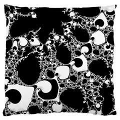 Special Fractal 04 B&w Large Cushion Case (single Sided)  by ImpressiveMoments